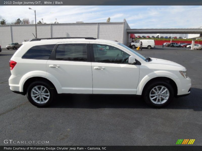 White / Black 2013 Dodge Journey SXT