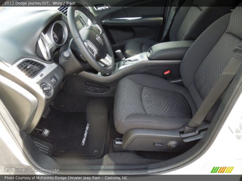 White / Black 2013 Dodge Journey SXT