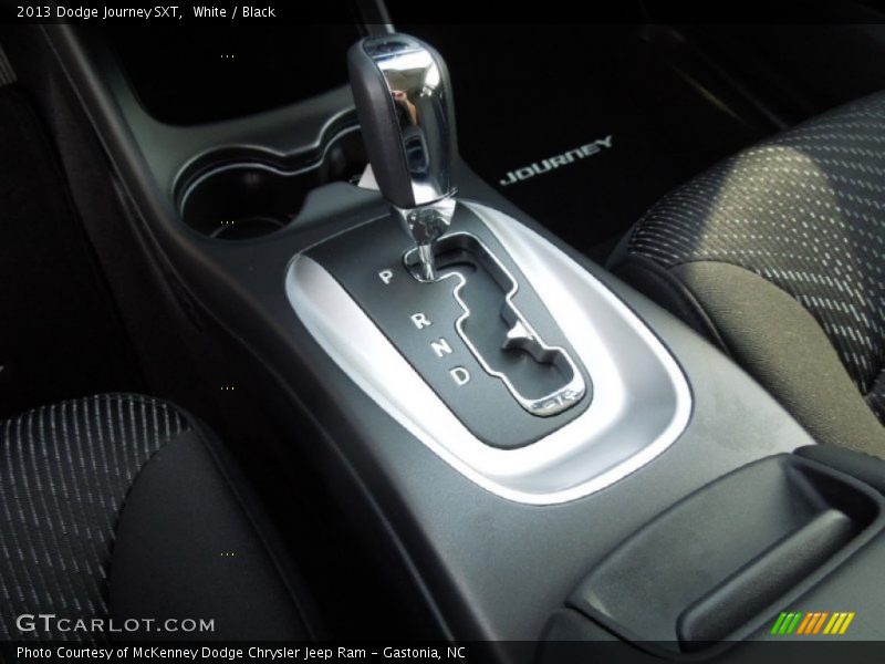 White / Black 2013 Dodge Journey SXT
