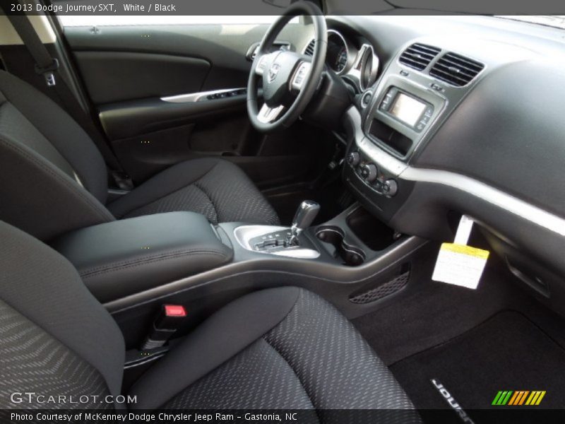 White / Black 2013 Dodge Journey SXT