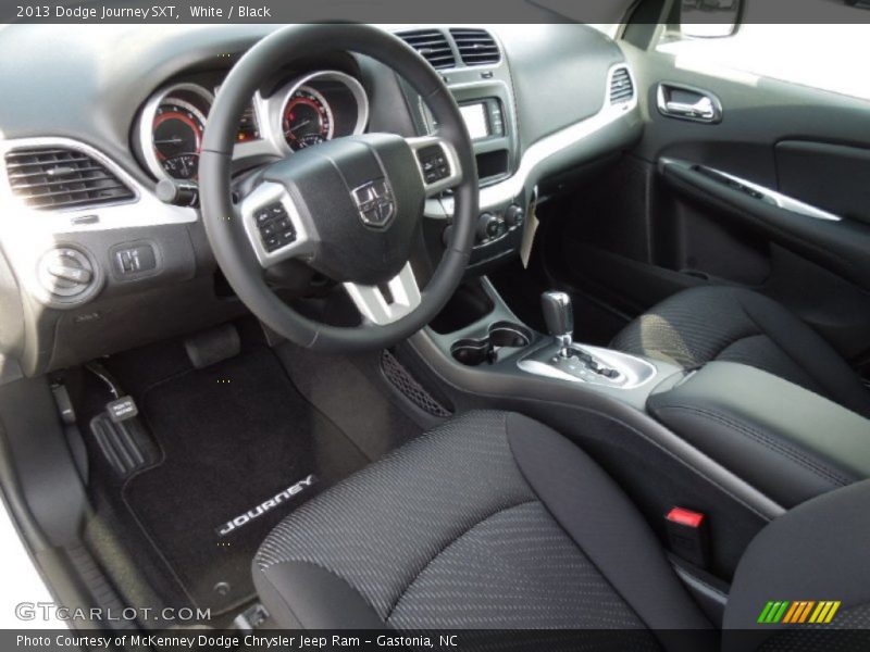 Black Interior - 2013 Journey SXT 
