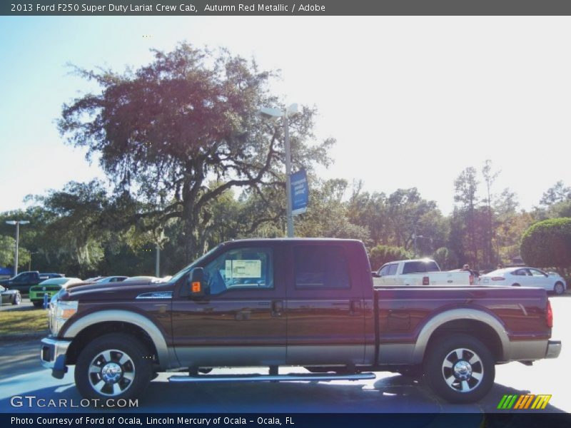 Autumn Red Metallic / Adobe 2013 Ford F250 Super Duty Lariat Crew Cab