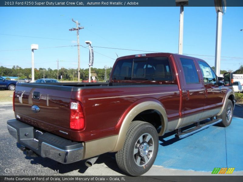 Autumn Red Metallic / Adobe 2013 Ford F250 Super Duty Lariat Crew Cab