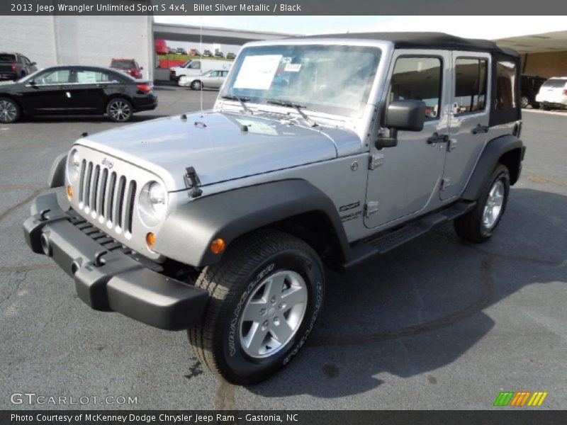 Billet Silver Metallic / Black 2013 Jeep Wrangler Unlimited Sport S 4x4