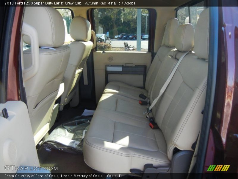 Rear Seat of 2013 F250 Super Duty Lariat Crew Cab