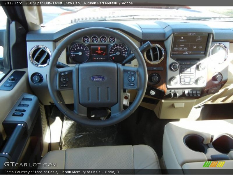 Dashboard of 2013 F250 Super Duty Lariat Crew Cab