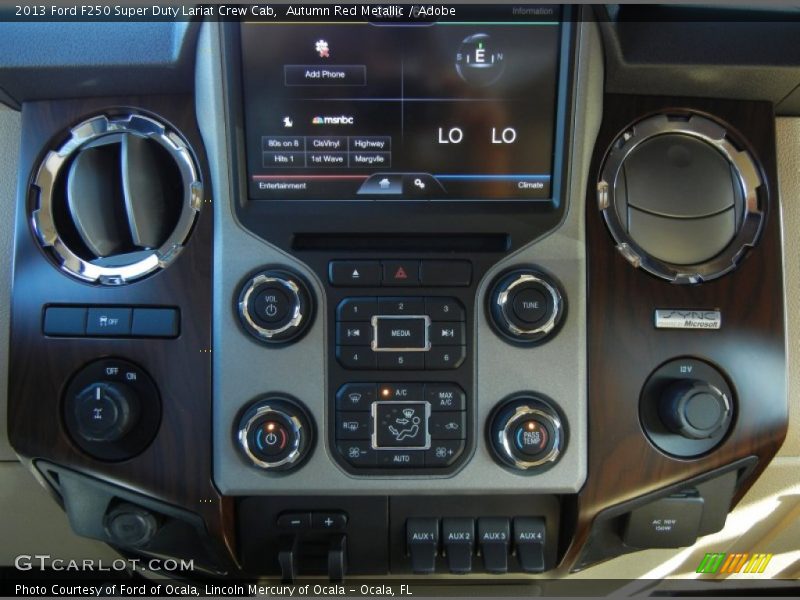 Controls of 2013 F250 Super Duty Lariat Crew Cab