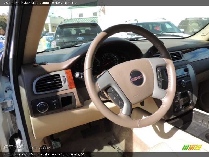 Summit White / Light Tan 2011 GMC Yukon SLE
