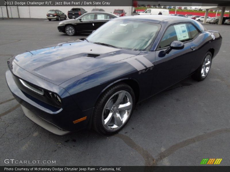 Jazz Blue Pearl / Dark Slate Gray 2013 Dodge Challenger R/T