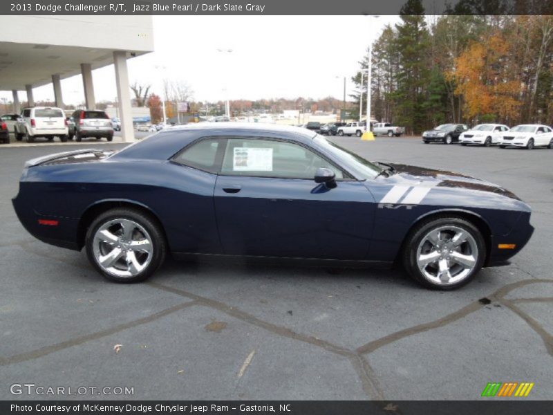 Jazz Blue Pearl / Dark Slate Gray 2013 Dodge Challenger R/T