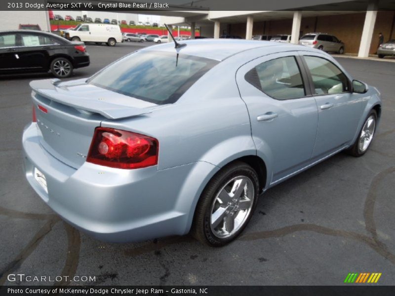 Crystal Blue Pearl / Black 2013 Dodge Avenger SXT V6