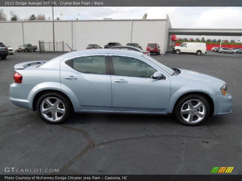 Crystal Blue Pearl / Black 2013 Dodge Avenger SXT V6