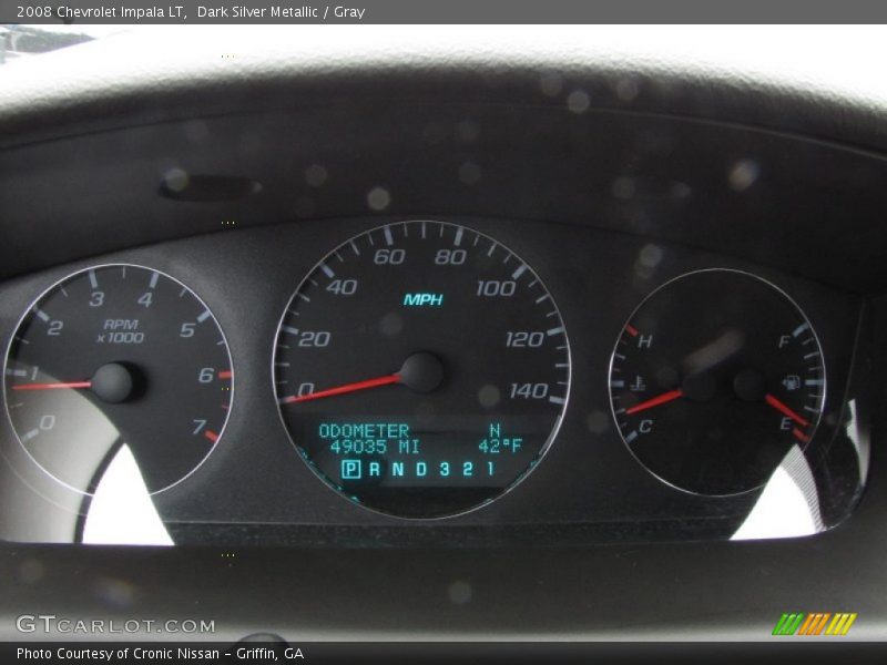 Dark Silver Metallic / Gray 2008 Chevrolet Impala LT