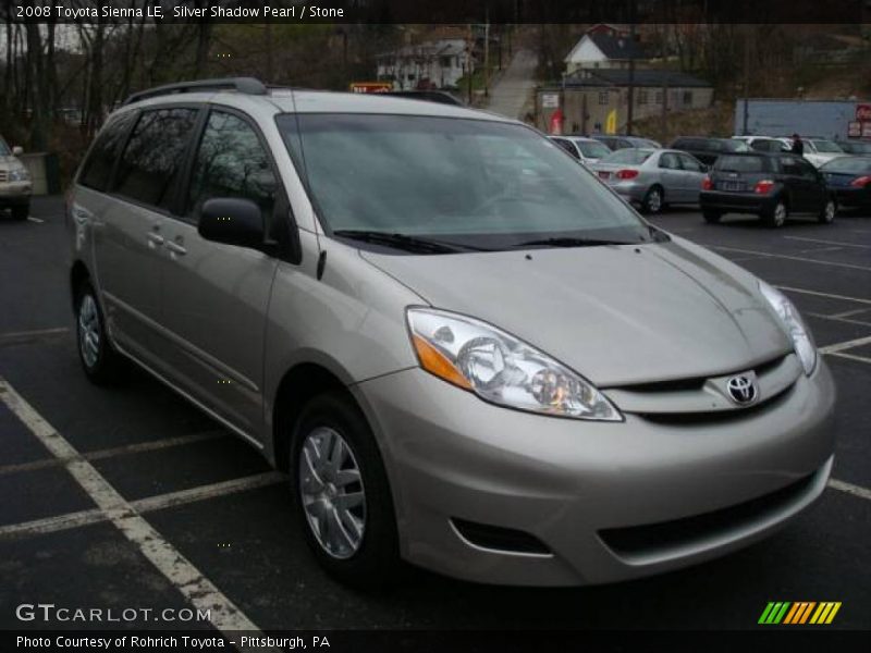 Silver Shadow Pearl / Stone 2008 Toyota Sienna LE