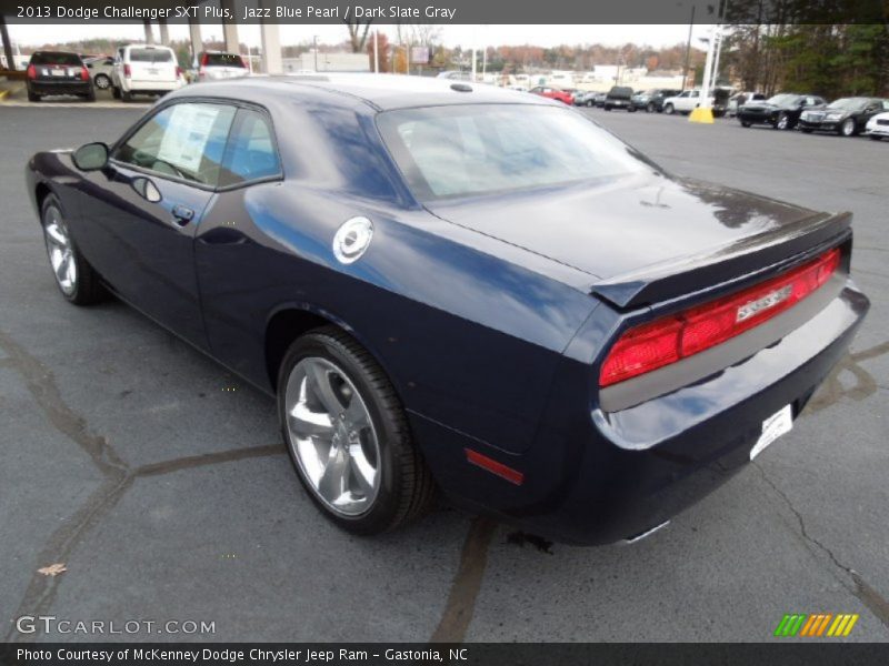 Jazz Blue Pearl / Dark Slate Gray 2013 Dodge Challenger SXT Plus