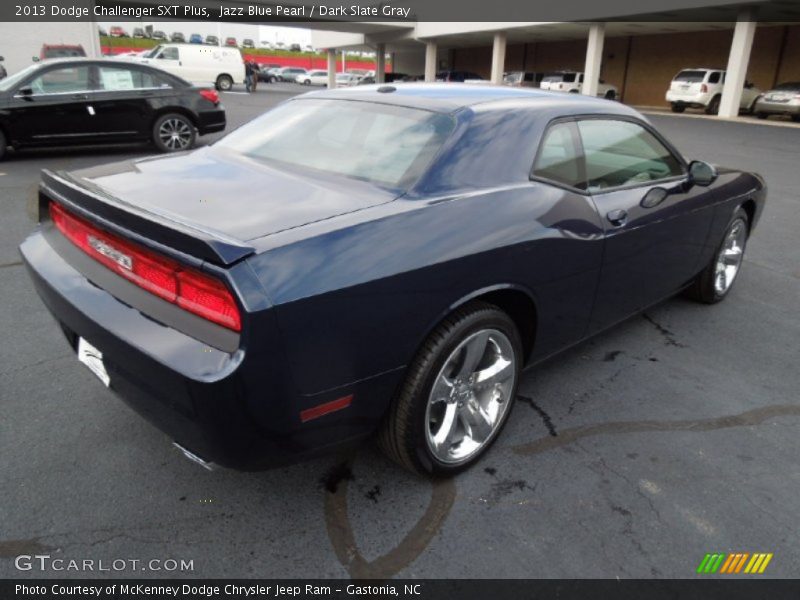 Jazz Blue Pearl / Dark Slate Gray 2013 Dodge Challenger SXT Plus