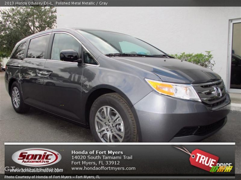 Polished Metal Metallic / Gray 2013 Honda Odyssey EX-L