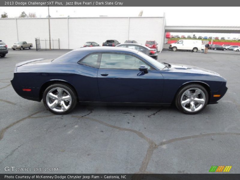 Jazz Blue Pearl / Dark Slate Gray 2013 Dodge Challenger SXT Plus
