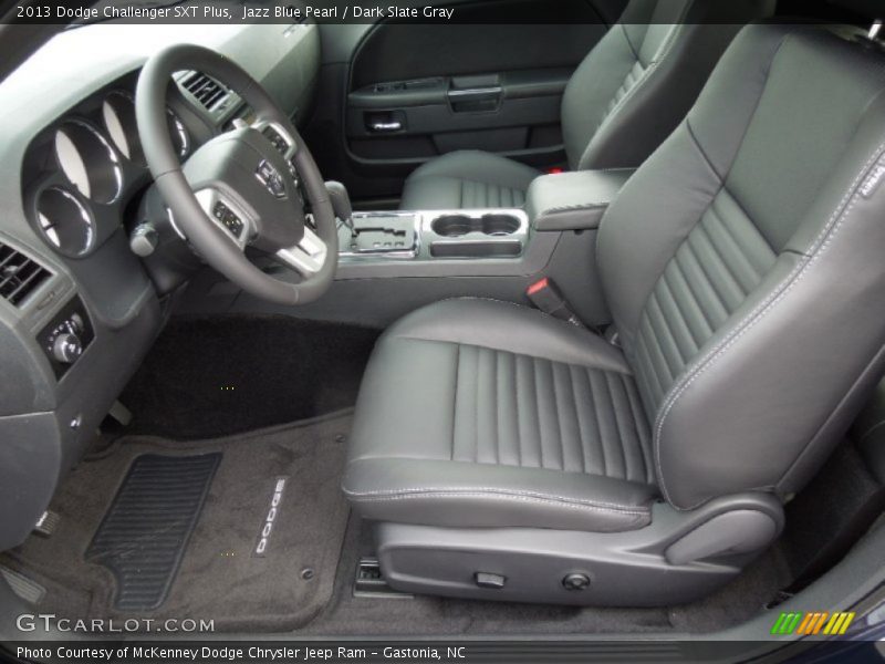 Jazz Blue Pearl / Dark Slate Gray 2013 Dodge Challenger SXT Plus