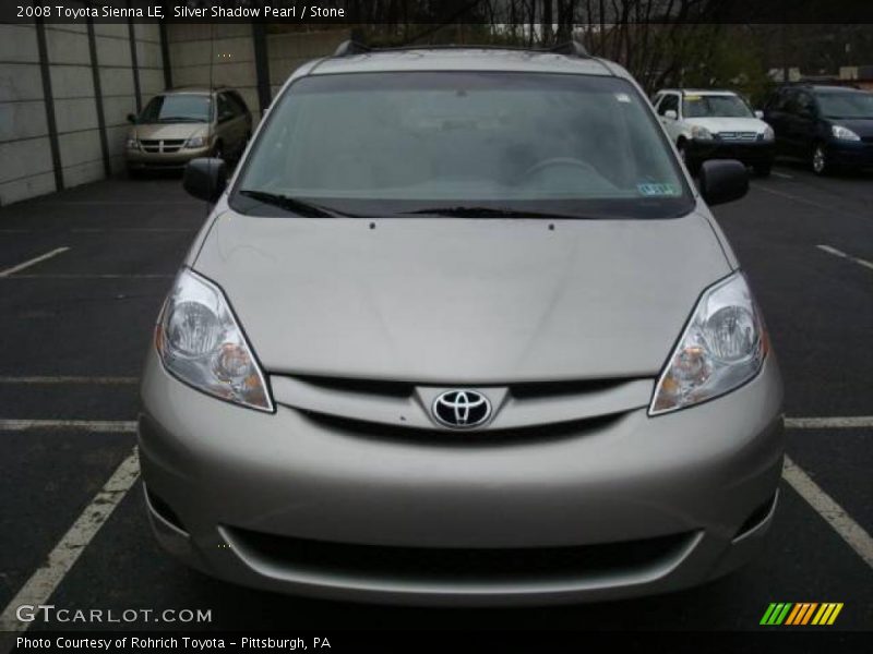 Silver Shadow Pearl / Stone 2008 Toyota Sienna LE