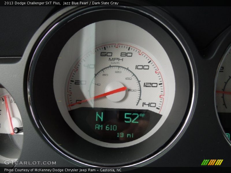Jazz Blue Pearl / Dark Slate Gray 2013 Dodge Challenger SXT Plus