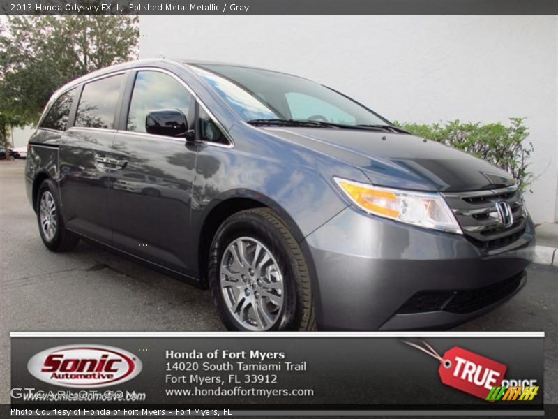 Polished Metal Metallic / Gray 2013 Honda Odyssey EX-L