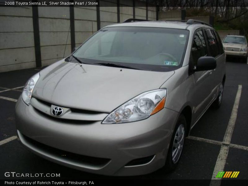 Silver Shadow Pearl / Stone 2008 Toyota Sienna LE