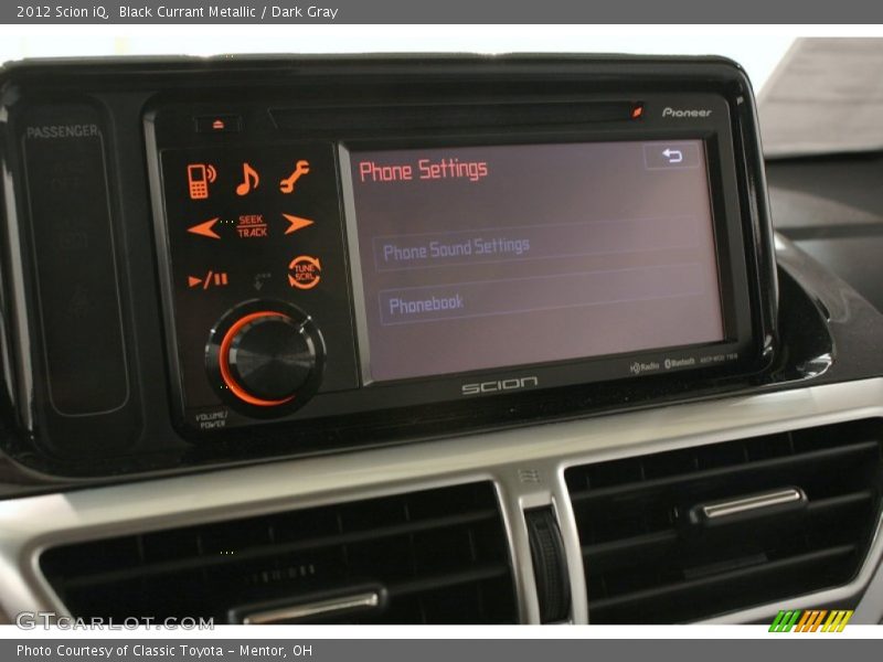 Black Currant Metallic / Dark Gray 2012 Scion iQ