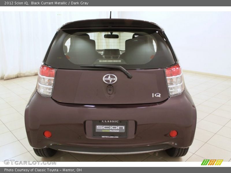 Black Currant Metallic / Dark Gray 2012 Scion iQ