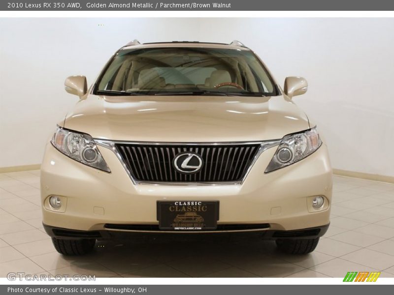 Golden Almond Metallic / Parchment/Brown Walnut 2010 Lexus RX 350 AWD