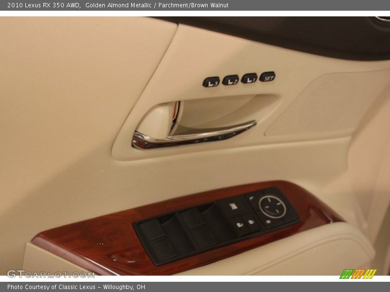Golden Almond Metallic / Parchment/Brown Walnut 2010 Lexus RX 350 AWD