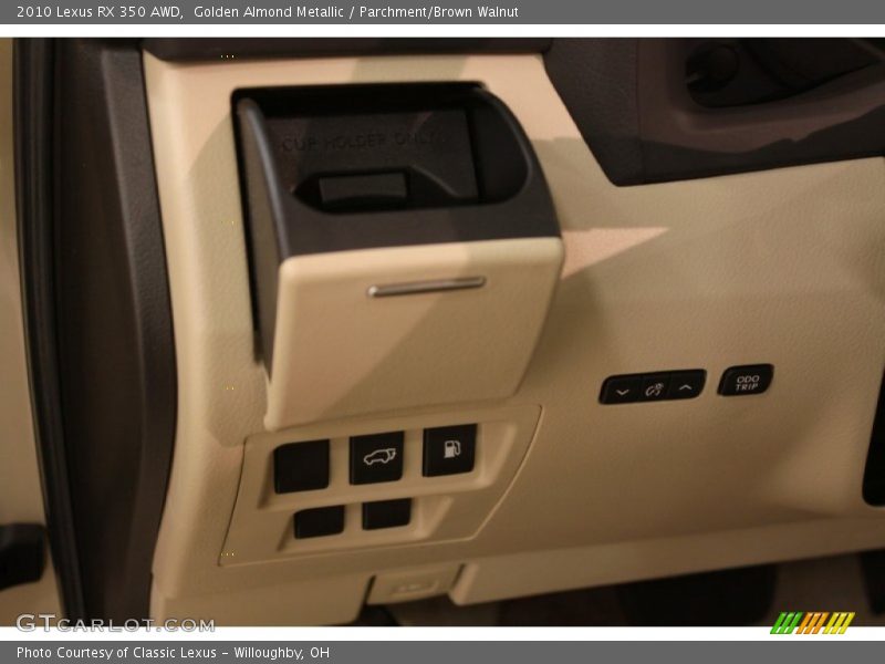 Golden Almond Metallic / Parchment/Brown Walnut 2010 Lexus RX 350 AWD