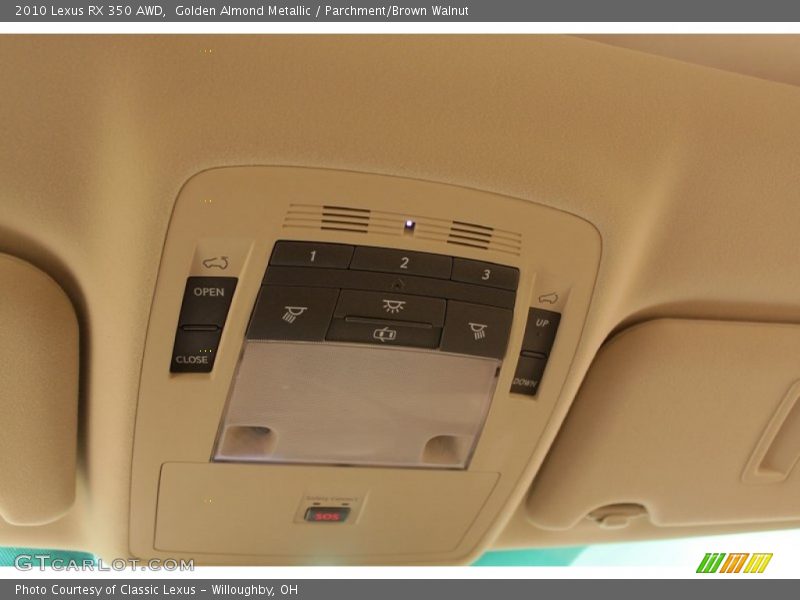 Golden Almond Metallic / Parchment/Brown Walnut 2010 Lexus RX 350 AWD
