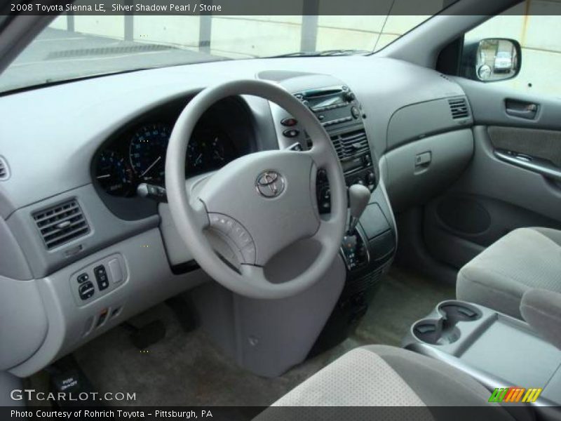 Silver Shadow Pearl / Stone 2008 Toyota Sienna LE