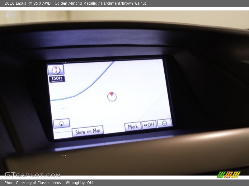 Golden Almond Metallic / Parchment/Brown Walnut 2010 Lexus RX 350 AWD