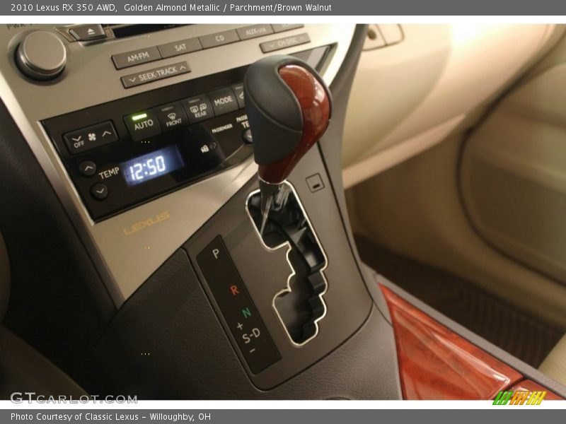 Golden Almond Metallic / Parchment/Brown Walnut 2010 Lexus RX 350 AWD