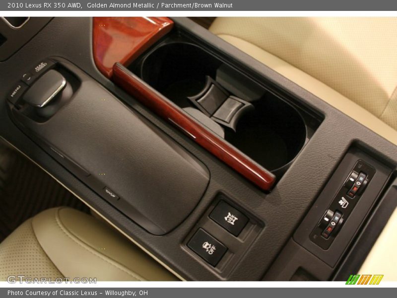 Golden Almond Metallic / Parchment/Brown Walnut 2010 Lexus RX 350 AWD