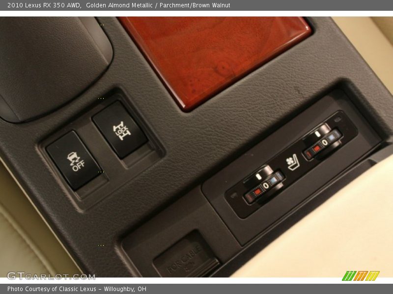 Golden Almond Metallic / Parchment/Brown Walnut 2010 Lexus RX 350 AWD