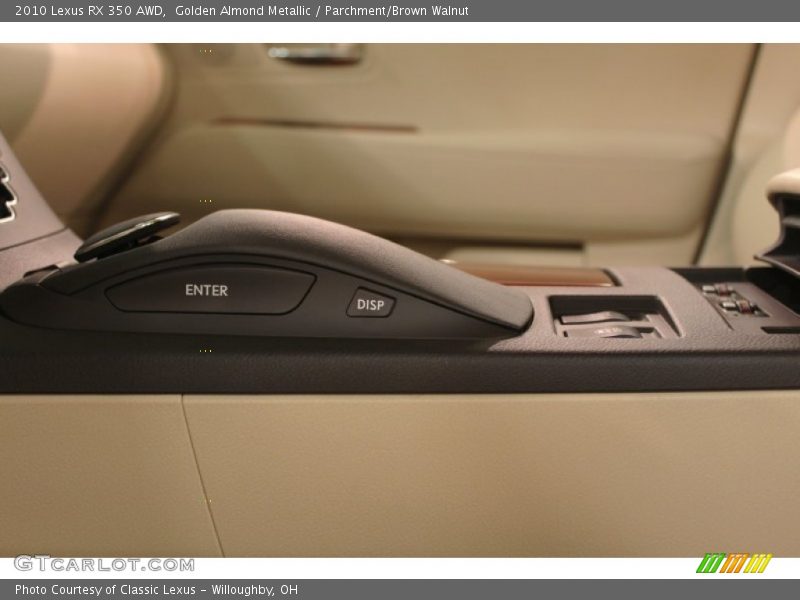 Golden Almond Metallic / Parchment/Brown Walnut 2010 Lexus RX 350 AWD
