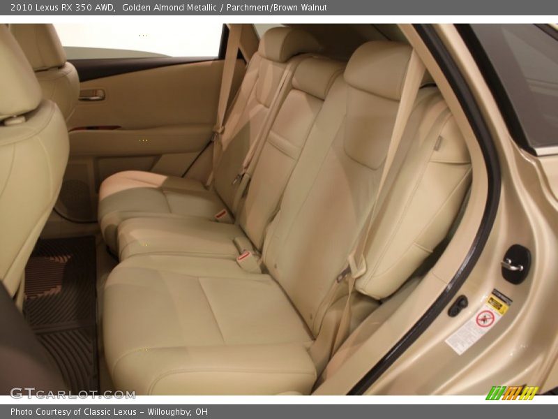 Golden Almond Metallic / Parchment/Brown Walnut 2010 Lexus RX 350 AWD