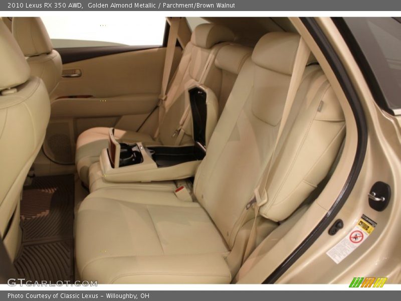 Golden Almond Metallic / Parchment/Brown Walnut 2010 Lexus RX 350 AWD