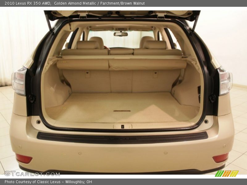 Golden Almond Metallic / Parchment/Brown Walnut 2010 Lexus RX 350 AWD