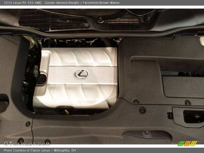 Golden Almond Metallic / Parchment/Brown Walnut 2010 Lexus RX 350 AWD