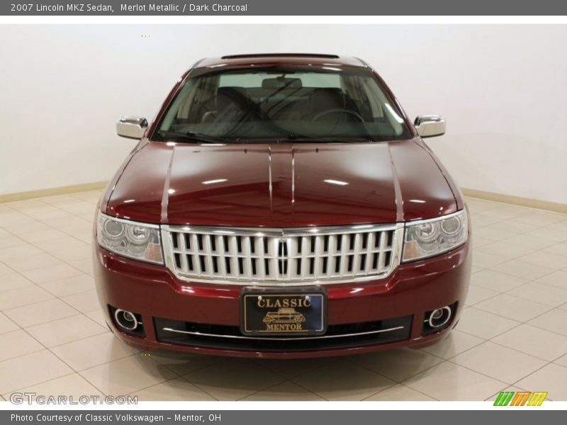 Merlot Metallic / Dark Charcoal 2007 Lincoln MKZ Sedan