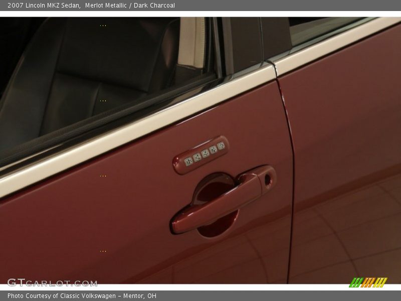 Merlot Metallic / Dark Charcoal 2007 Lincoln MKZ Sedan