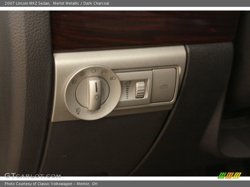 Merlot Metallic / Dark Charcoal 2007 Lincoln MKZ Sedan