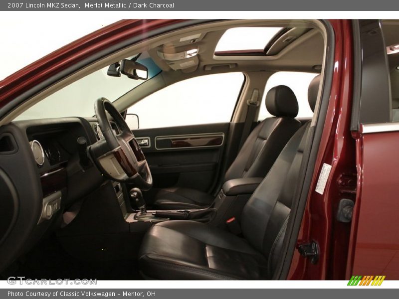 Merlot Metallic / Dark Charcoal 2007 Lincoln MKZ Sedan