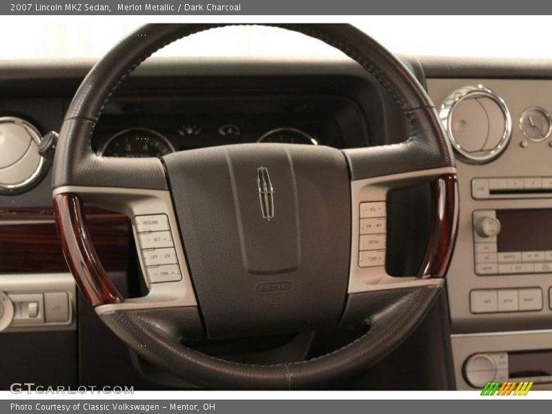 Merlot Metallic / Dark Charcoal 2007 Lincoln MKZ Sedan