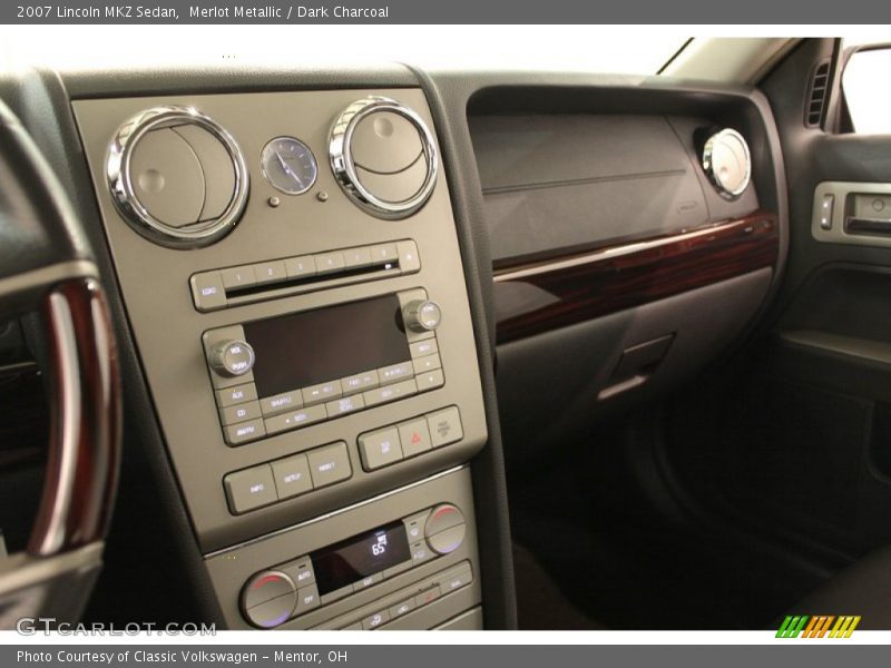 Merlot Metallic / Dark Charcoal 2007 Lincoln MKZ Sedan