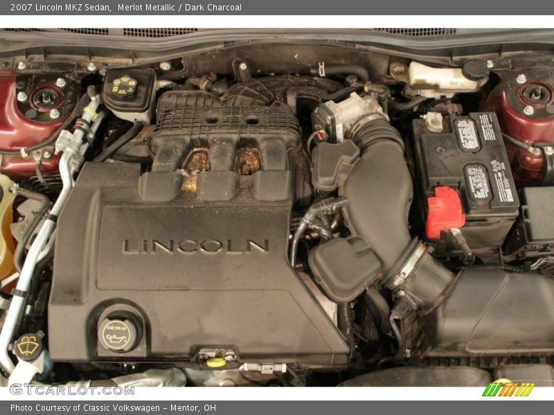 Merlot Metallic / Dark Charcoal 2007 Lincoln MKZ Sedan